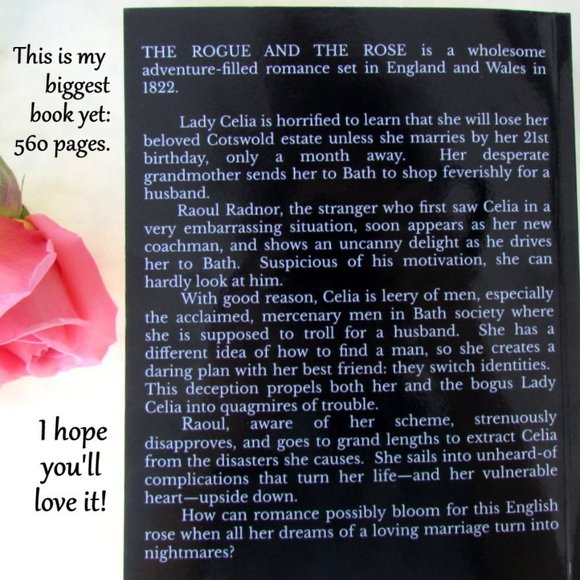 ROMANTIC NOVEL, THE ROGUE AND THE ROSE by MELLYORA ASHLEY, POSHMARK AUTHOR, NEW - Picture 2 of 4